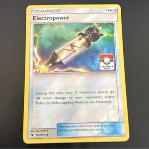 Electro Power Trainer 172/214 Reverse Holo STAFF League Cup & championships set